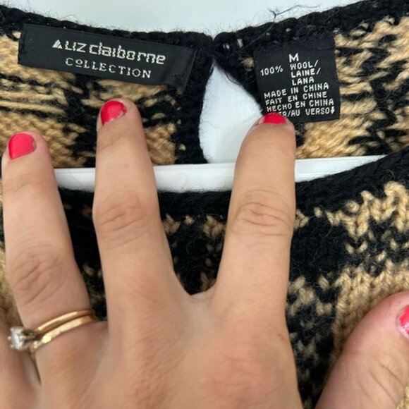 Cropped vintage wool sweater dyed with onion skins! - Picture 2 of 4